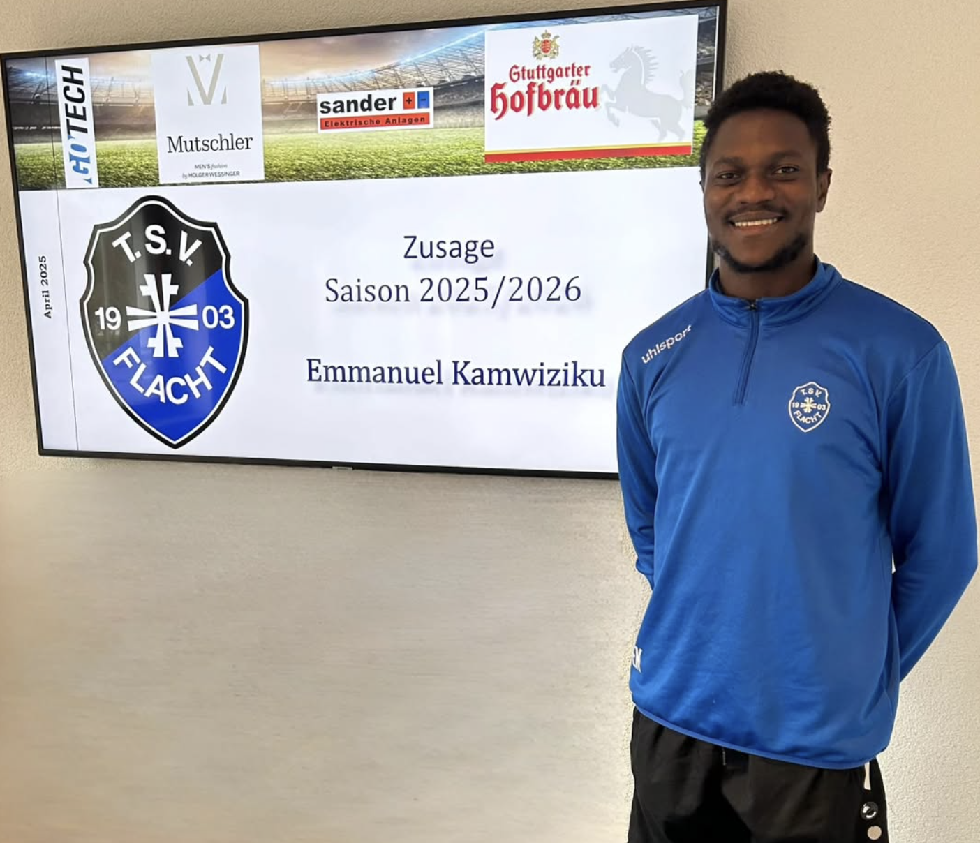 Kaderneuigkeiten für die Saison 2025/2026: Emmanuel Kamwiziku
